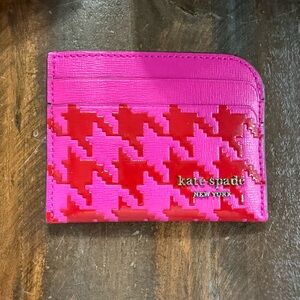 Kate Spade Devin Houndstooth Card Holder